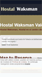 Mobile Screenshot of hostalwaksman.es
